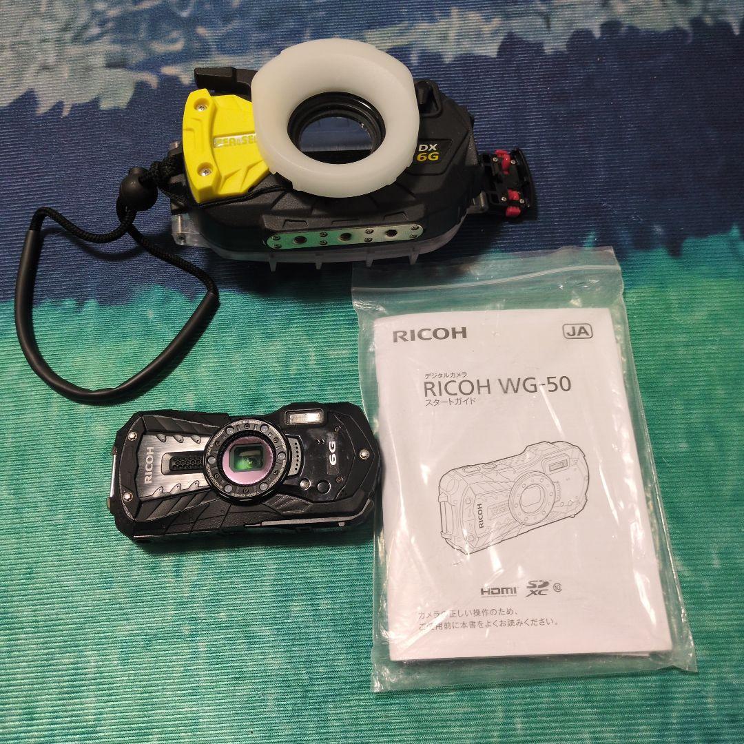 RICOH WG-50 デジタルカメラ リコー　ダイビング　防水　DX-6G
