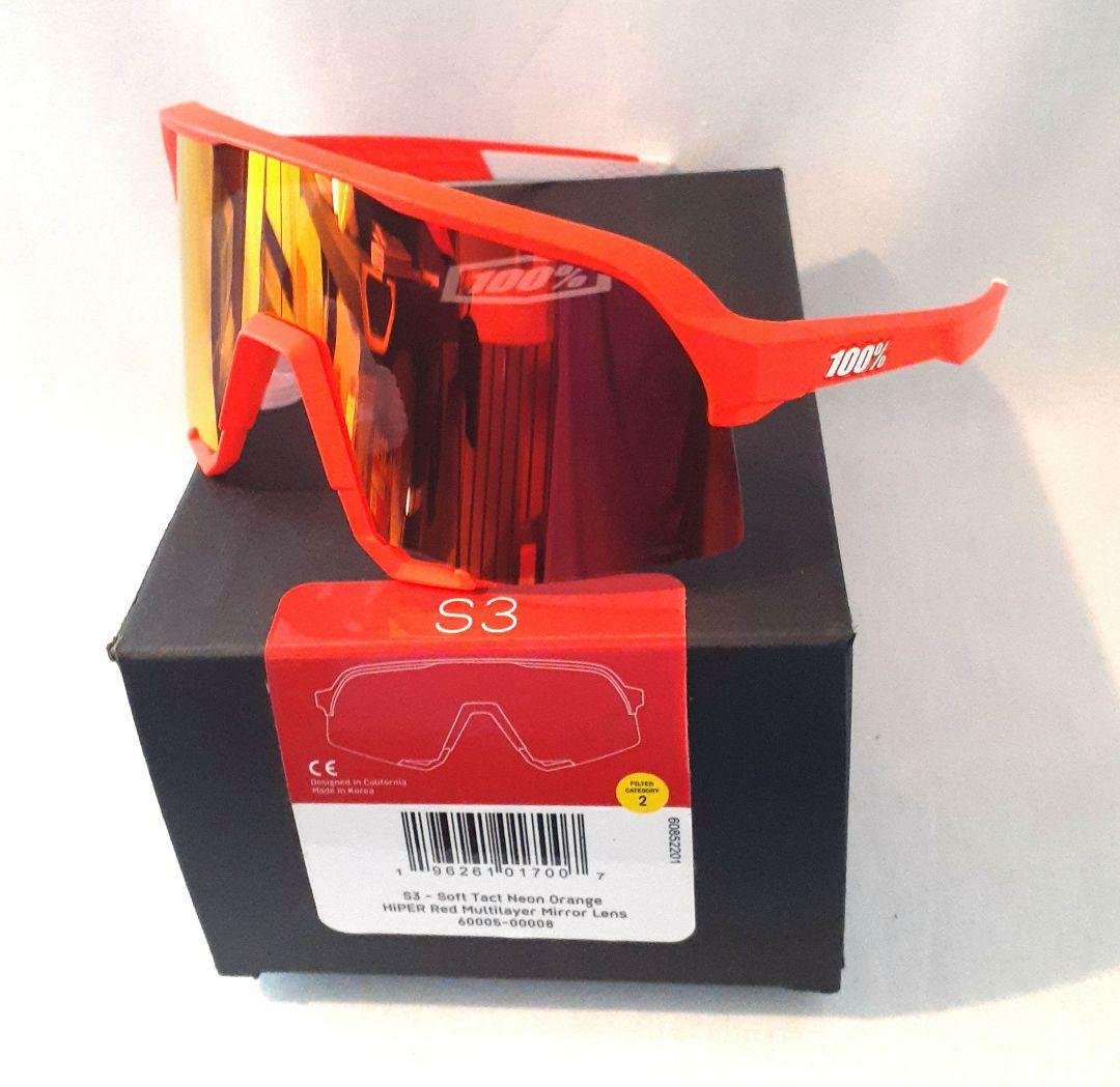 池邨一則 100% S3 ネオンオレンジ レンズ ワンハンドレッド