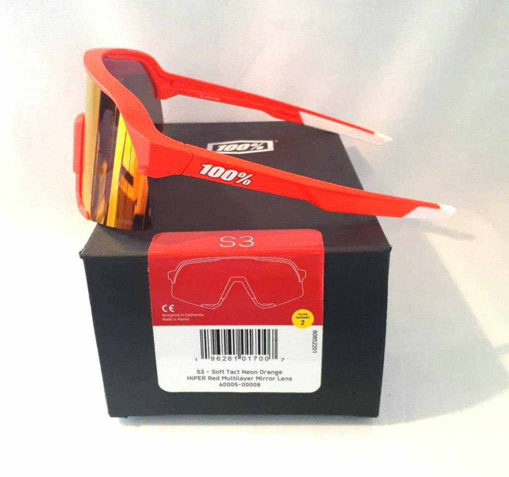 池邨一則 100% S3 ネオンオレンジ レンズ ワンハンドレッド