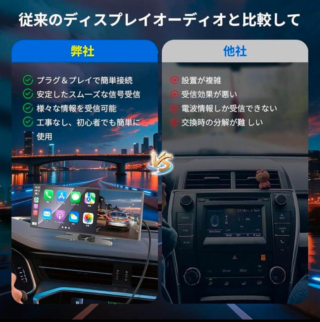 ディスプレイオーディオ 2分割画面 11.5 ポータブルカーオーディオ