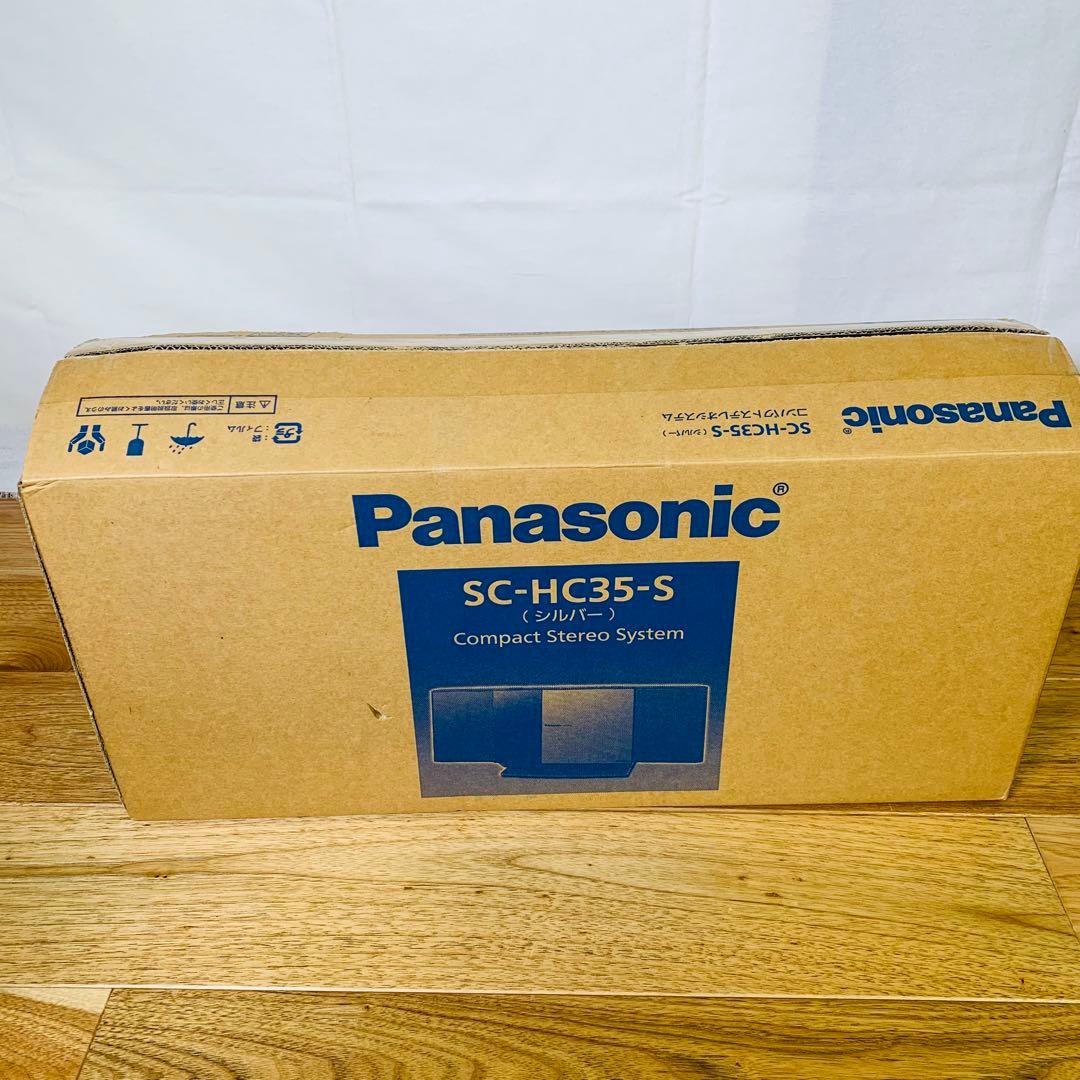 【未使用品】Panasonic SC-HC35 ミニコンポ シルバー