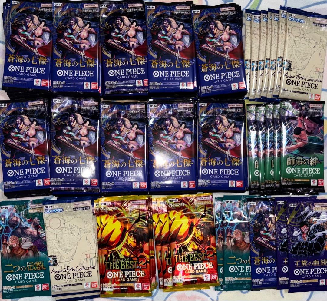 ワンピースカード　サーチ済み　未開封　150パック