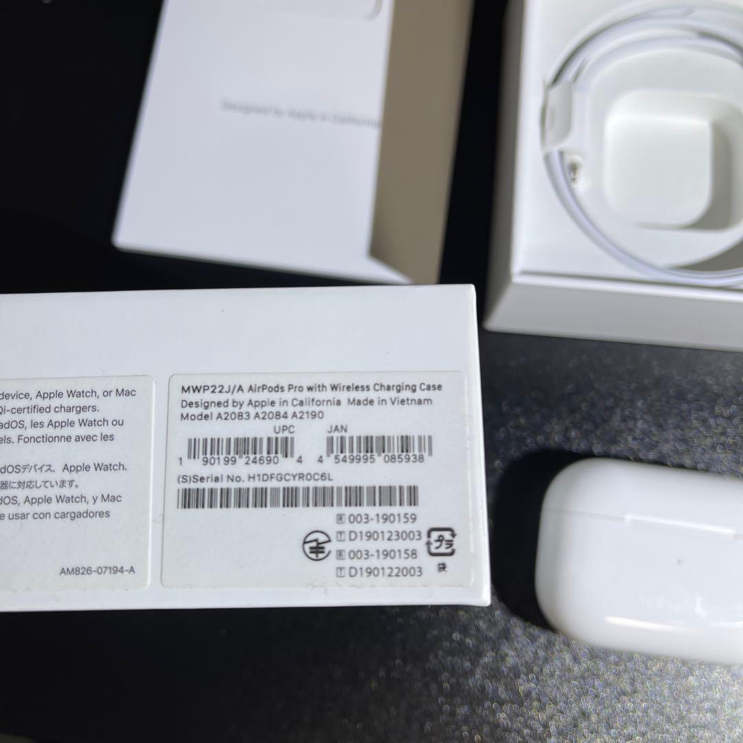 【純正】AirPods Pro 第一世代 本体 付属品付き