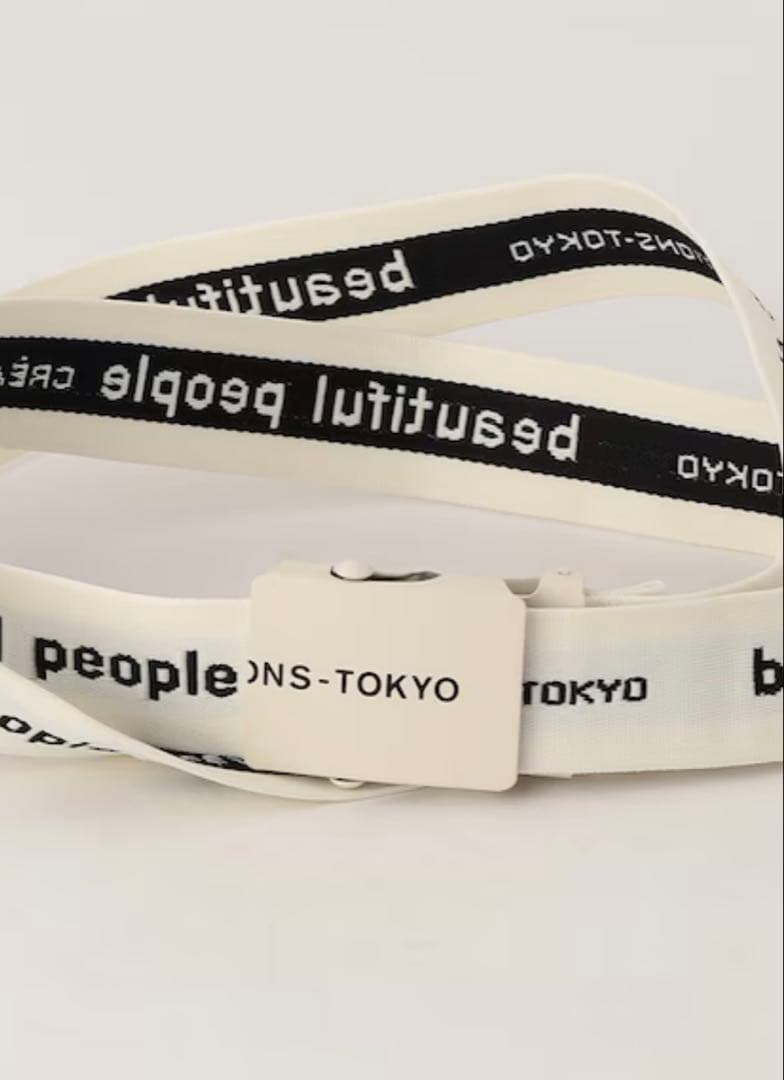 beautiful people logo buckle belt ベルト