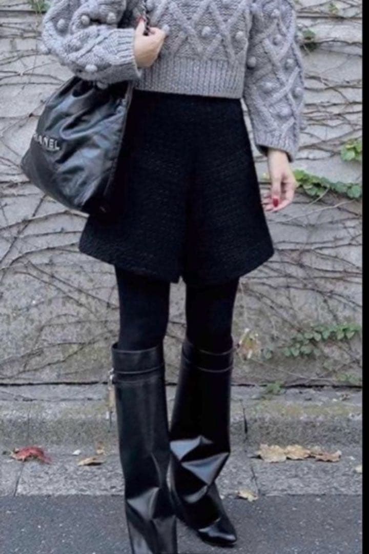 【最終価格】cygne シーニュ ツイードショートパンツ ハイウエスト