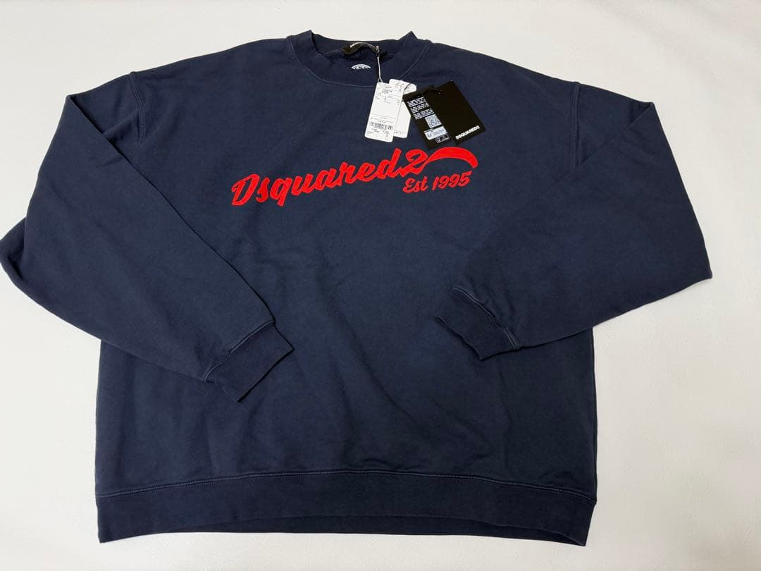 未使用タグ　ディースクエアード　24年ロゴスウェット　トレーナー　定価79200