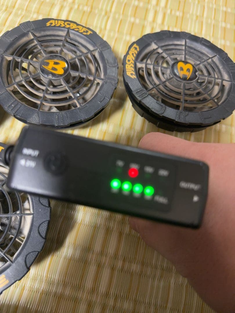 バートルAC-08 バッテリー　ファン4つセット