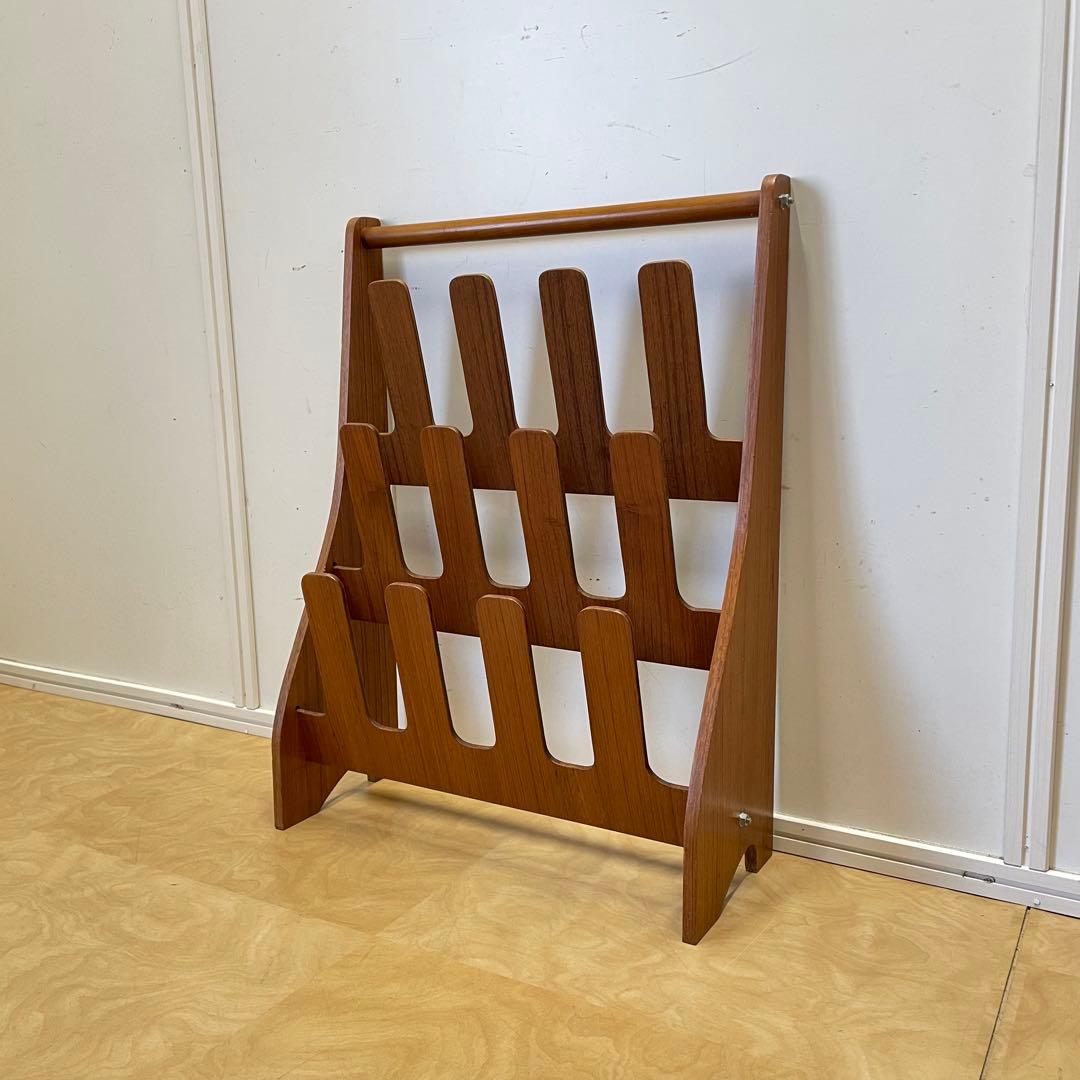 希少 ビンテージ サイトーウッド スリッパラック 6足 チーク材 北欧スタイル