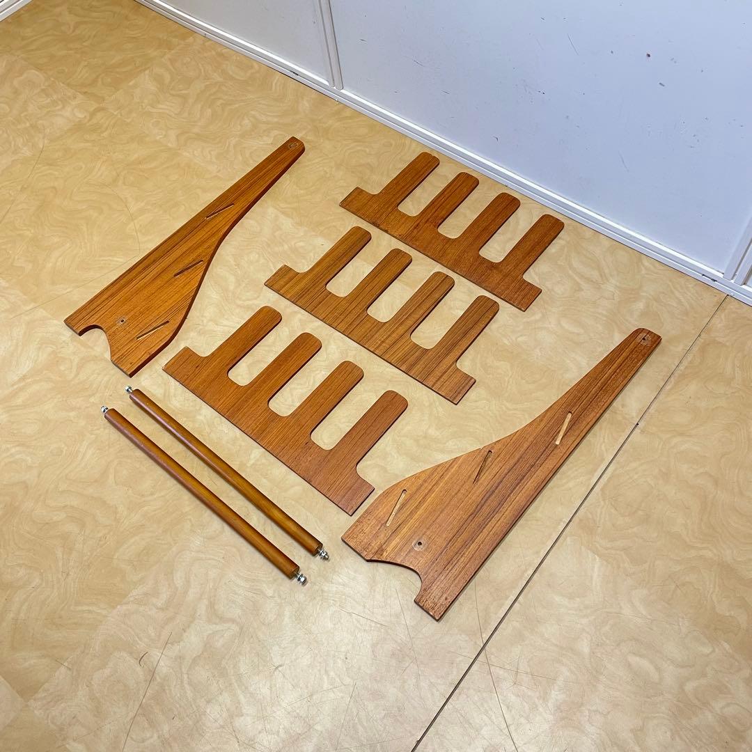 希少 ビンテージ サイトーウッド スリッパラック 6足 チーク材 北欧スタイル