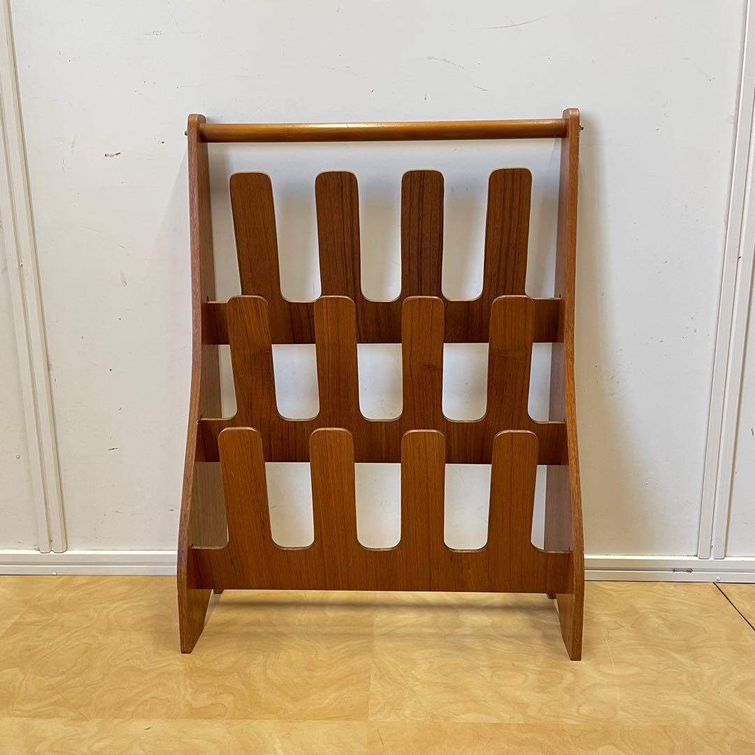 希少 ビンテージ サイトーウッド スリッパラック 6足 チーク材 北欧スタイル