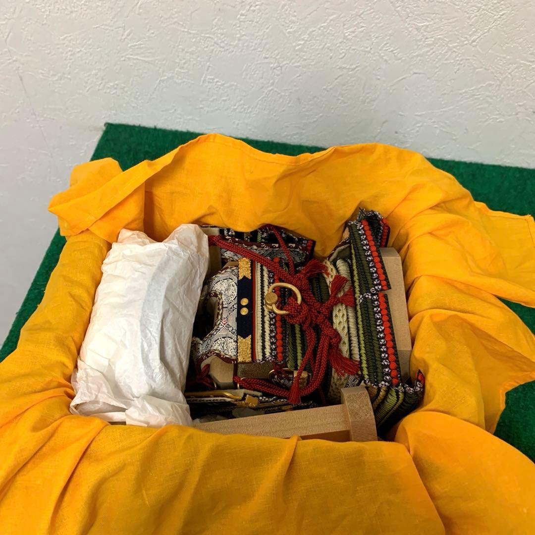 コンパクト　久月　萌黄裾濃威　1／6号　五月人形　卓上　ミニ　五月人形