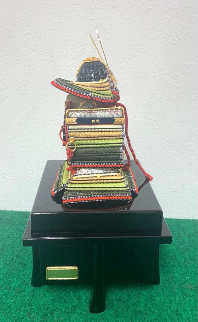 コンパクト　久月　萌黄裾濃威　1／6号　五月人形　卓上　ミニ　五月人形