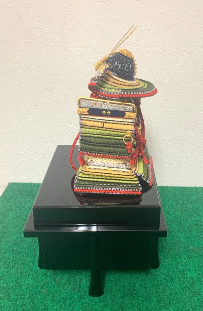 コンパクト　久月　萌黄裾濃威　1／6号　五月人形　卓上　ミニ　五月人形