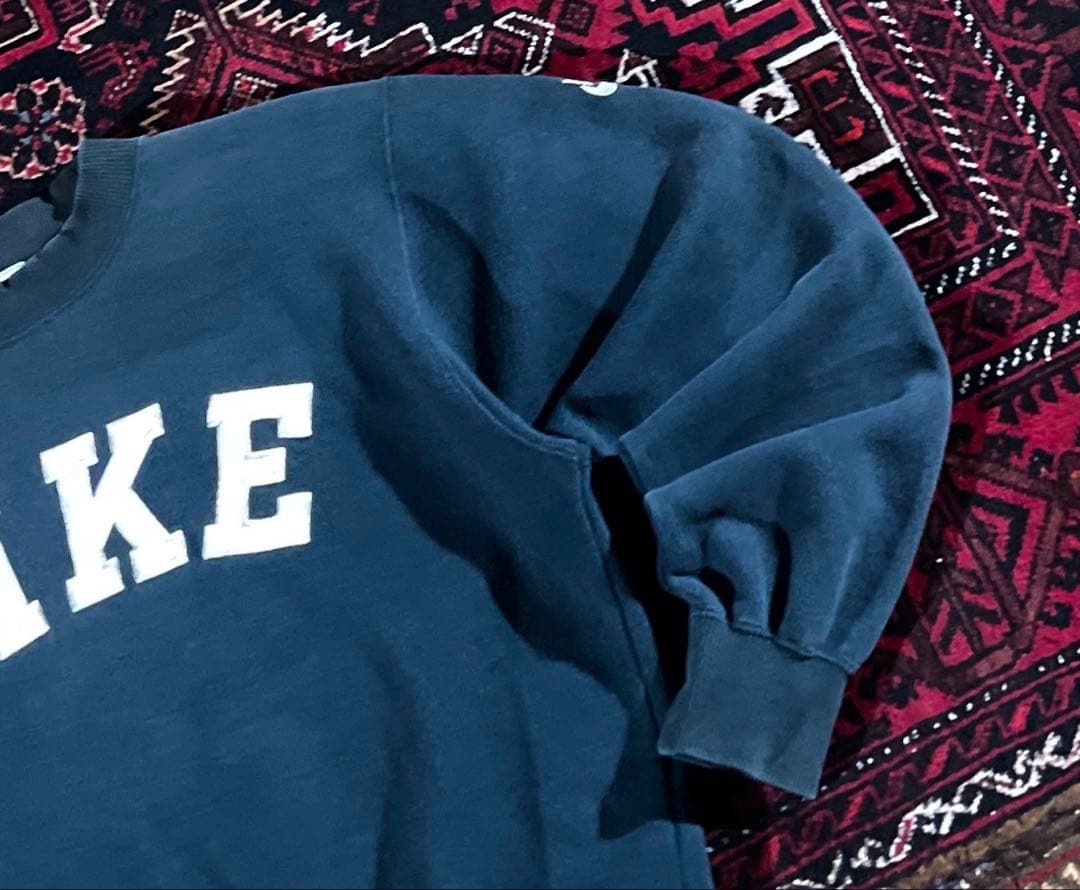 ユ*ウ様 NIKE ナイキ 90's ワッペンロゴ スウェット トレーナー ブラ