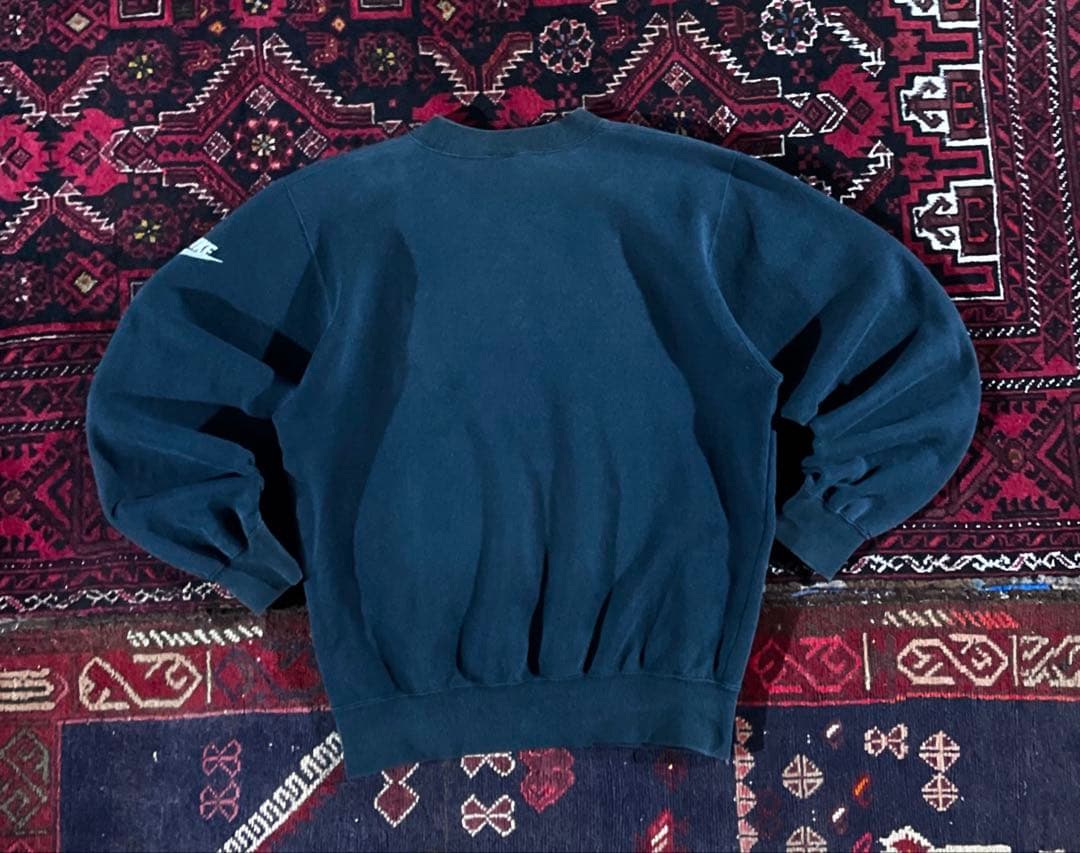 ユ*ウ様 NIKE ナイキ 90's ワッペンロゴ スウェット トレーナー ブラ