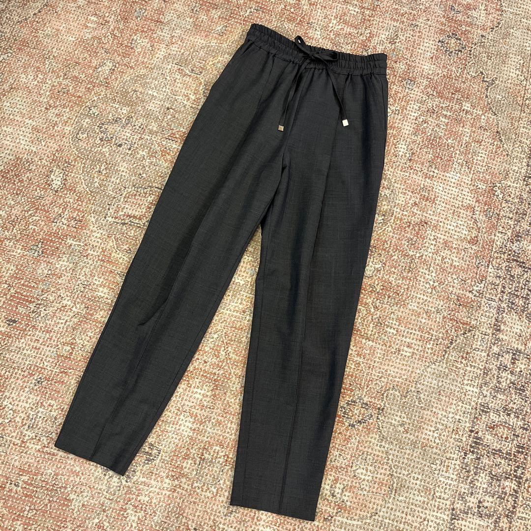OHGA　オーガ　MODEL PANTS　モデルパンツ　センタープレス　グレー