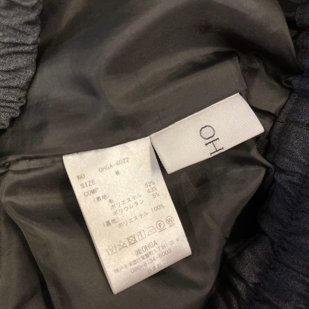 OHGA　オーガ　MODEL PANTS　モデルパンツ　センタープレス　グレー