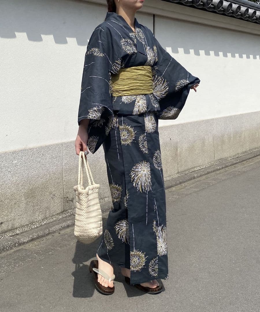 カプリシュレマージュ　浴衣　帯　ブラック