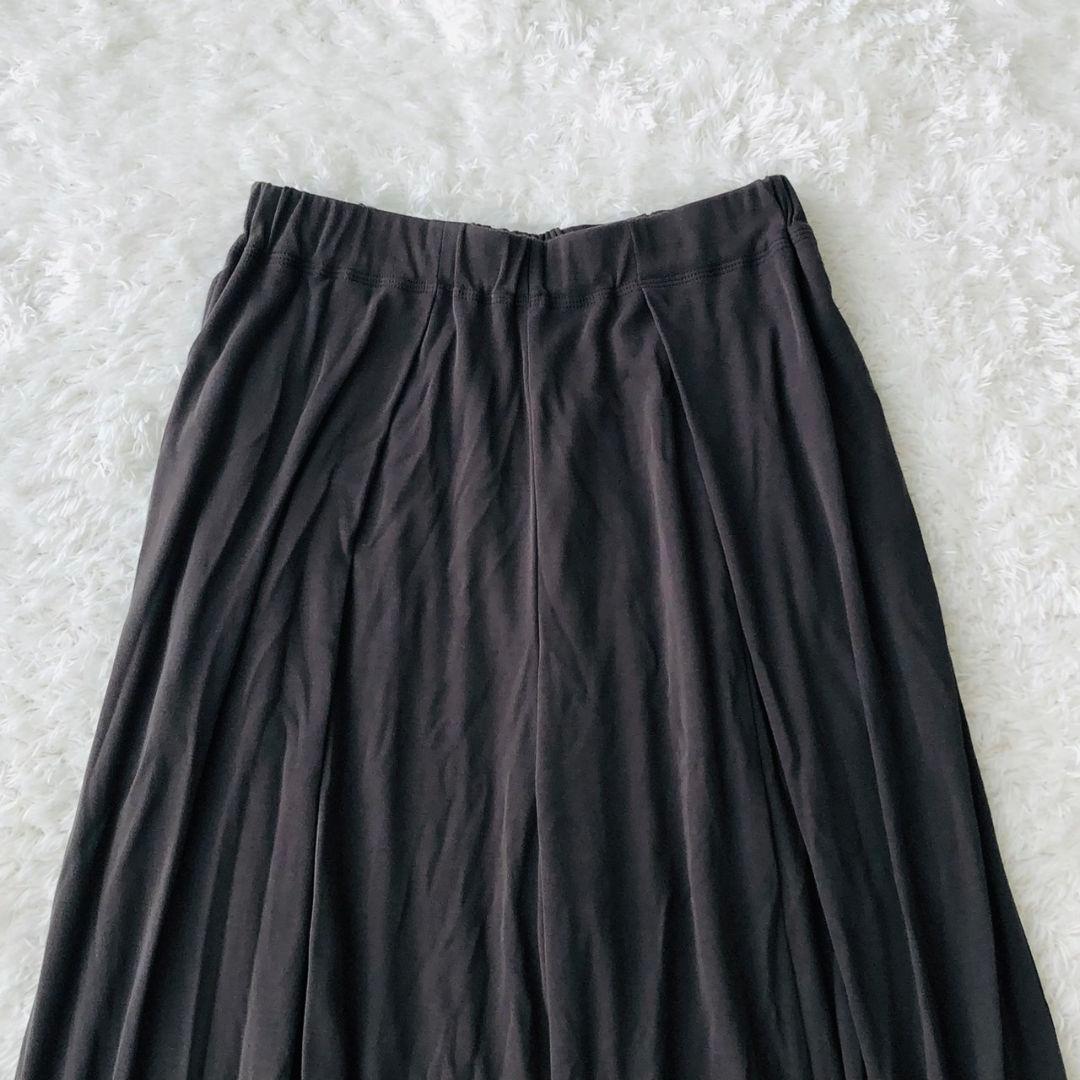 ヨーガンレール バルーンパンツ 伸縮 総ゴム チャコール 綿100 L ポケット