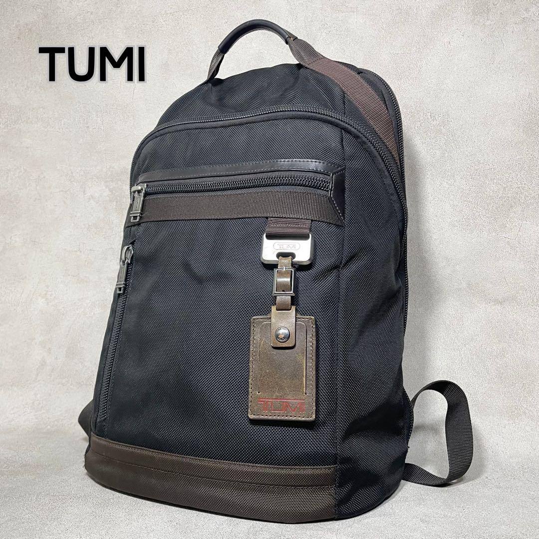 TUMI バッグバック ビジネスリュック メンズ Bertonan 黒 茶