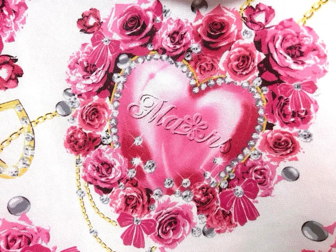 MARS♡マリーアントワネット柄♡ハートローズバラ柄♡胸元リボン♡キャミトップス