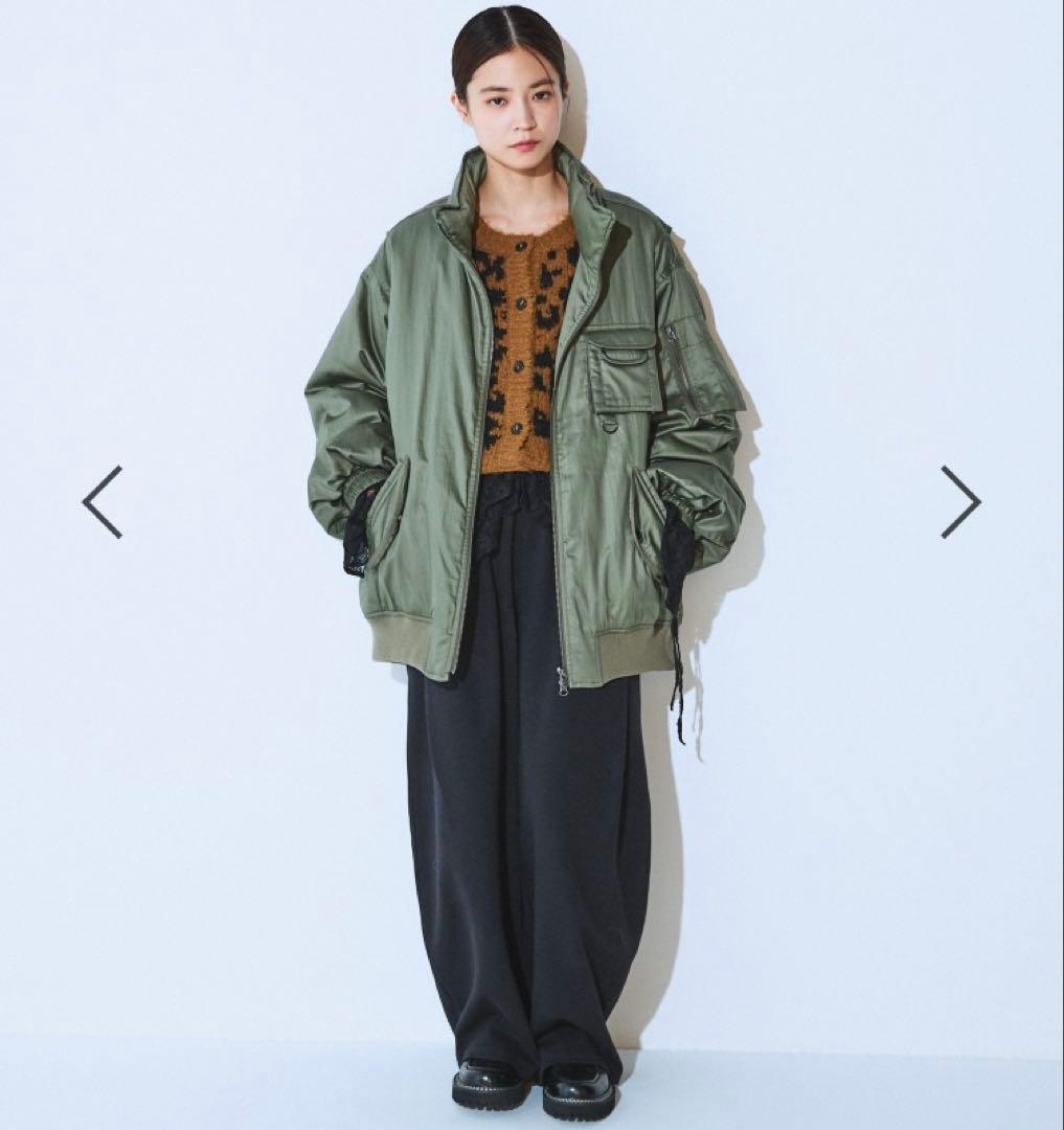 【最終値下げ】新品タグ付き JEANASIS Army BIGブルゾン カーキ