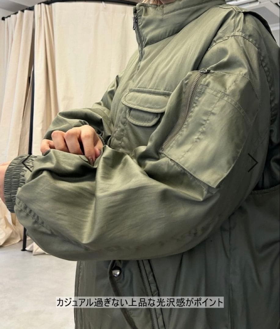 【最終値下げ】新品タグ付き JEANASIS Army BIGブルゾン カーキ