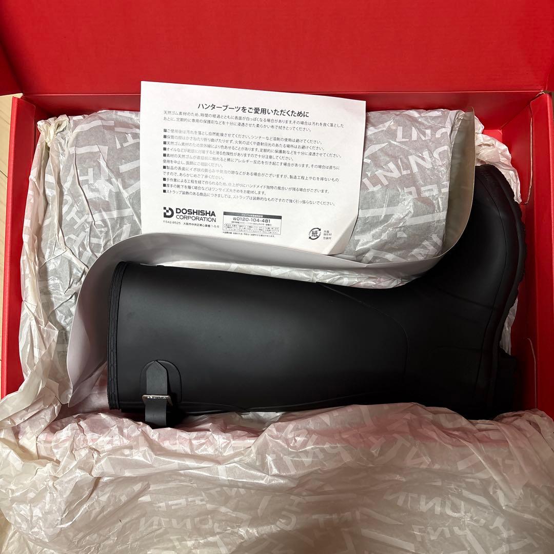 ハンターレインブーツ ORIGINAL WELLY　２４㎝未使用　擦れあり