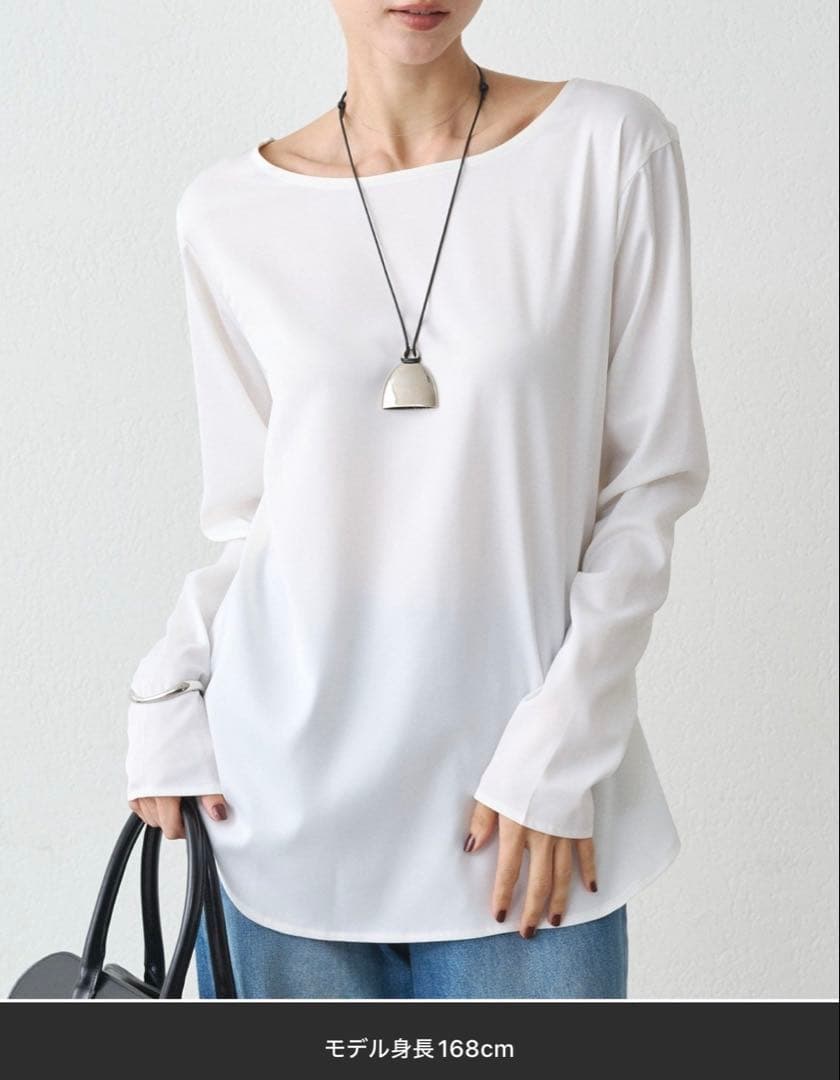 【お値下げ】LOUNGEDRESS サテンロンTブラウス
