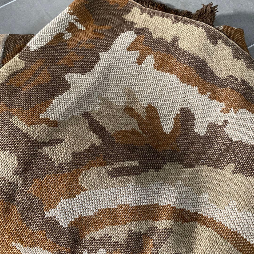 シャギーラグ ヴィンテージ 177cm×274cm 1970年代 大判