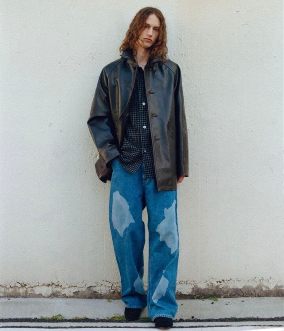 パンツ ENCOMING SPOTTED DENIM TROUSER