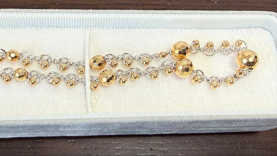 K18×Pt850 コンビ ネックレス