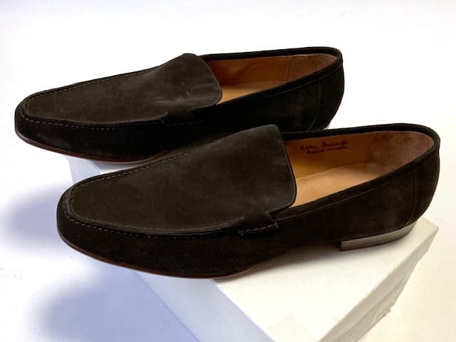 THE ROW × Enzo Bonafe スエードローファー スリッポン