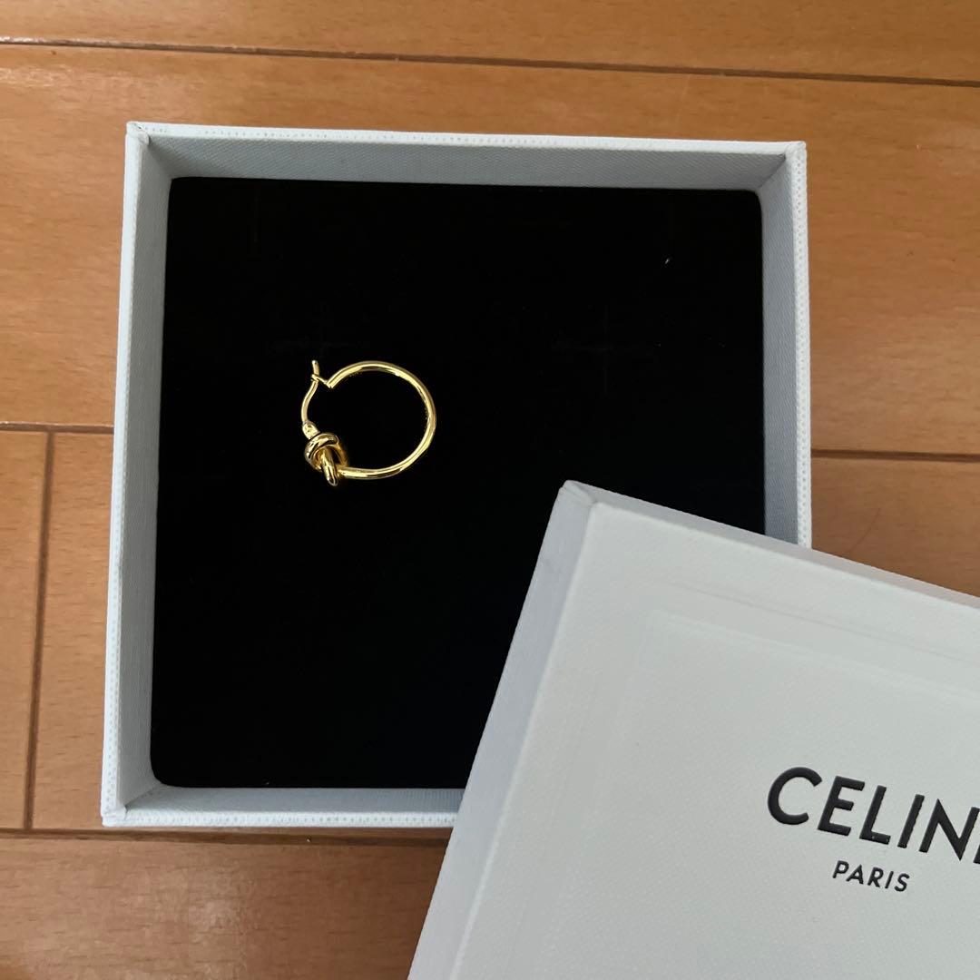 CELINE ノットフープピアス （片耳のみ）