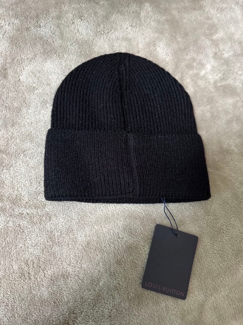 ルイヴィトン　ニット帽　ブラック