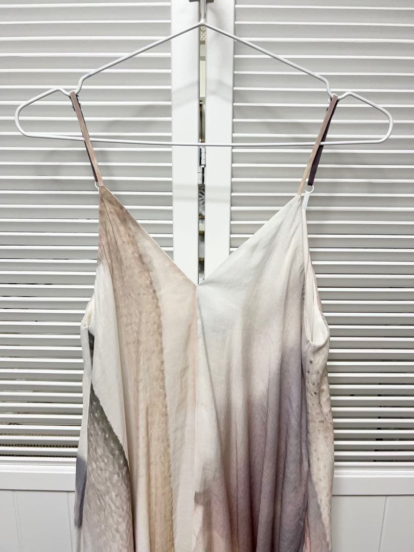 tageechita アートグラデーションプリント フレアキャミワンピース L