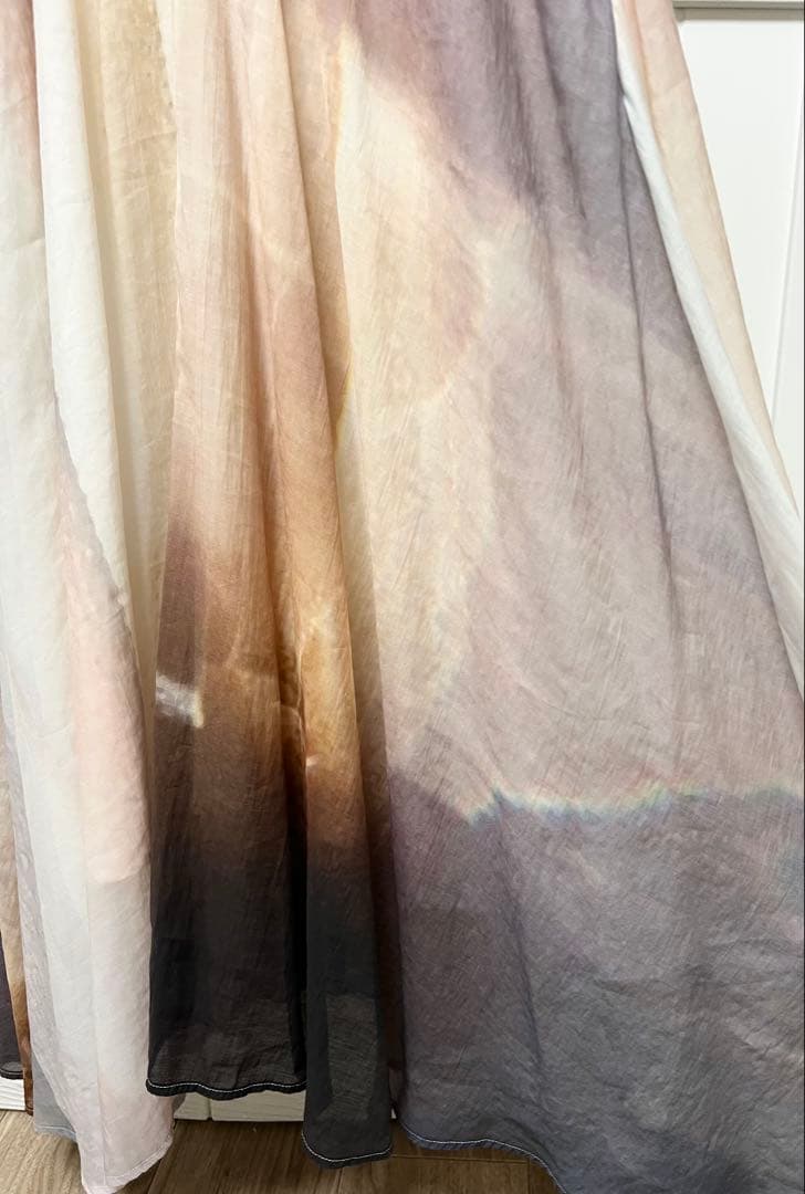 tageechita アートグラデーションプリント フレアキャミワンピース L