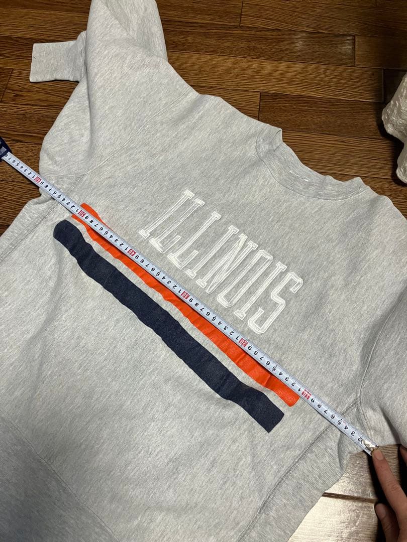 80’s トリコタグ　チャンピオン　リバースウィーブ　ILLINOIS ミント