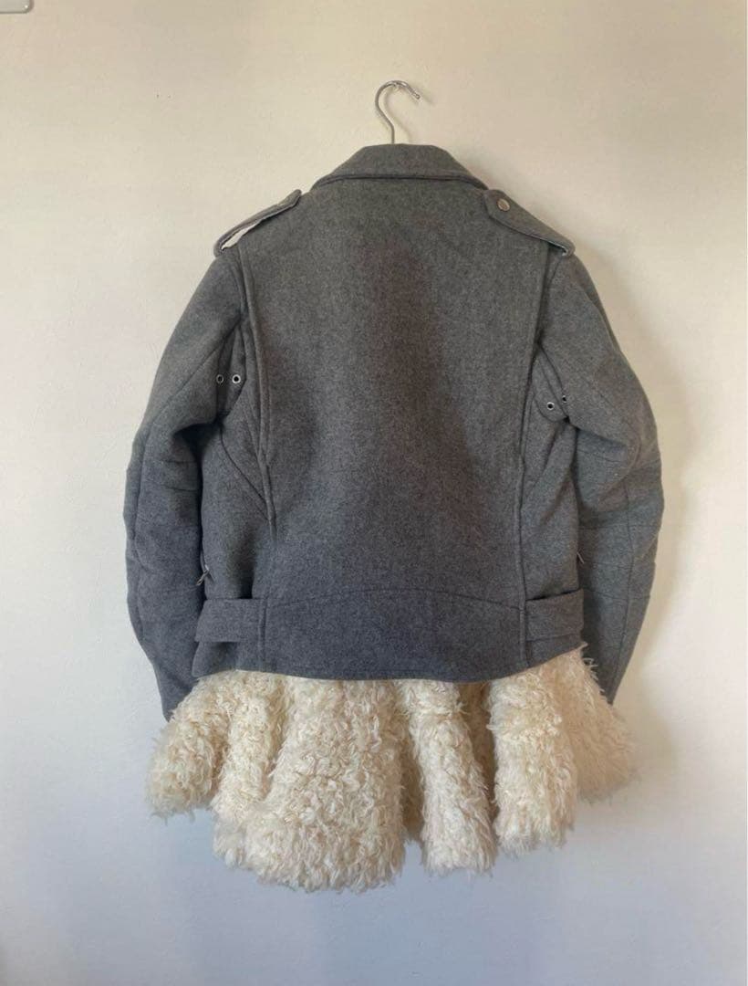 sacai サカイ　ペムラムライダースジャケット　ランウェイ着用品