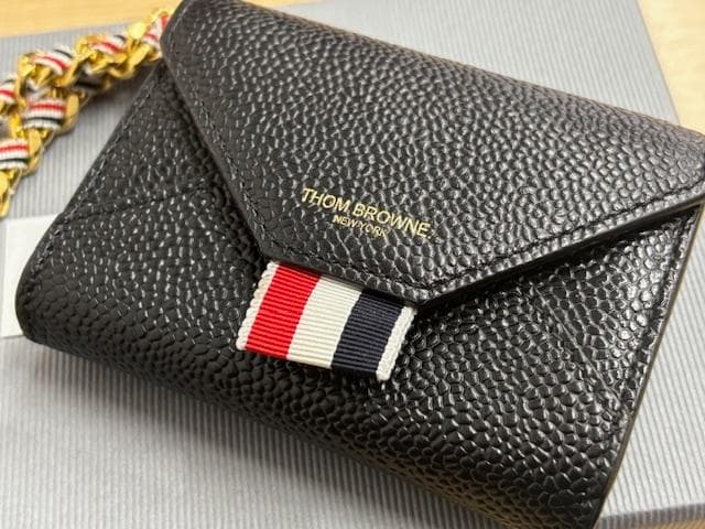 【美品】THOM BROWNE トムブラウン トリコロール名刺入れ カードケース