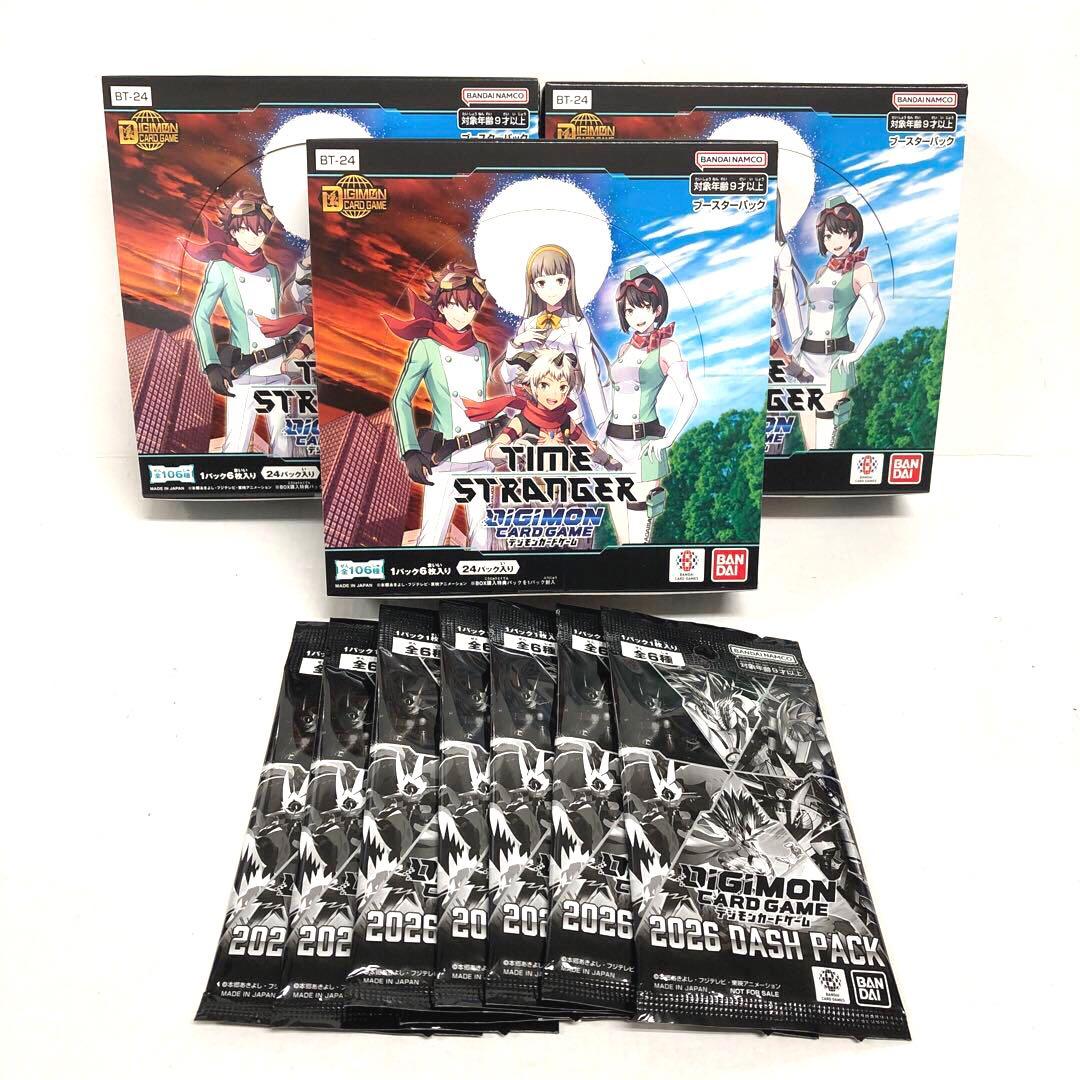39●デジモンカード タイムストレンジャー 3BOX おまけ付 KM0126-1