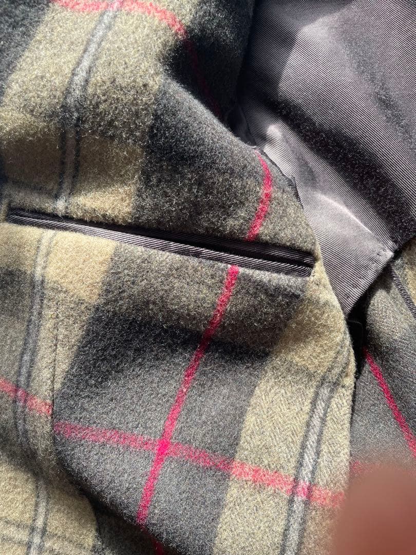 LE VERNEUIL ルヴェルヌイユ　チェック柄ウールジャケット　メンズS