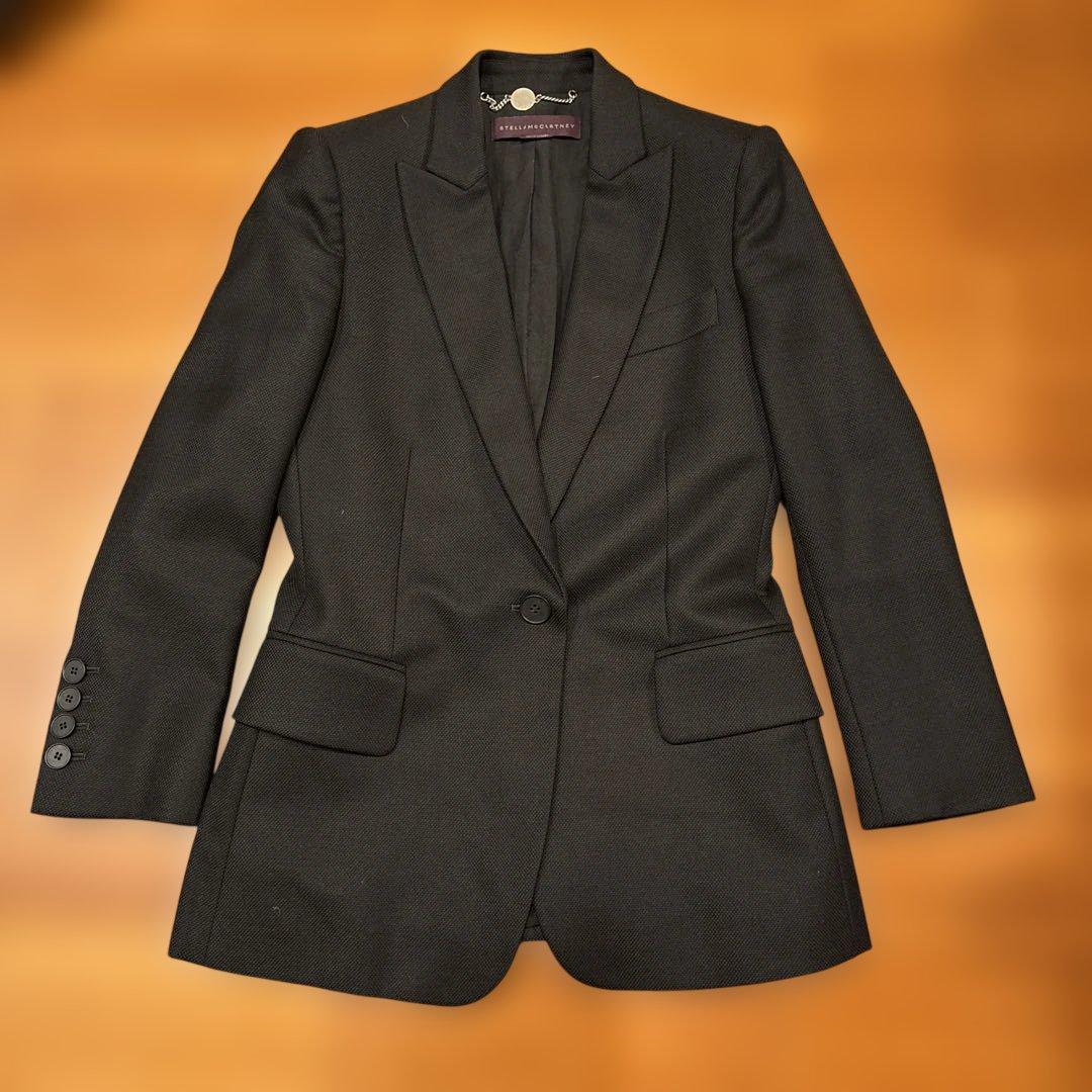 Stella McCartney ブラック テーラードジャケット　38