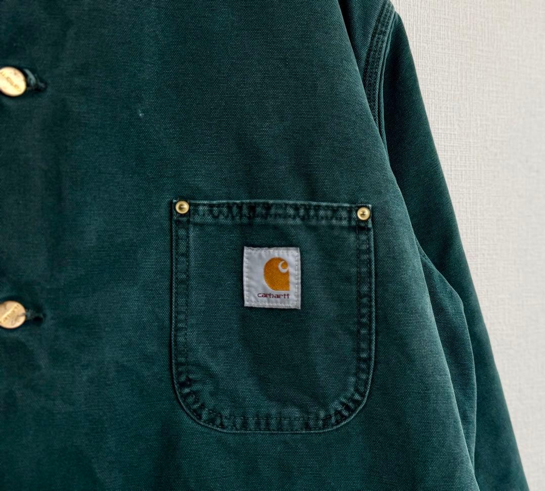 超スペシャル 80s 星タグ カーハート チョアコート XL グリーン 緑