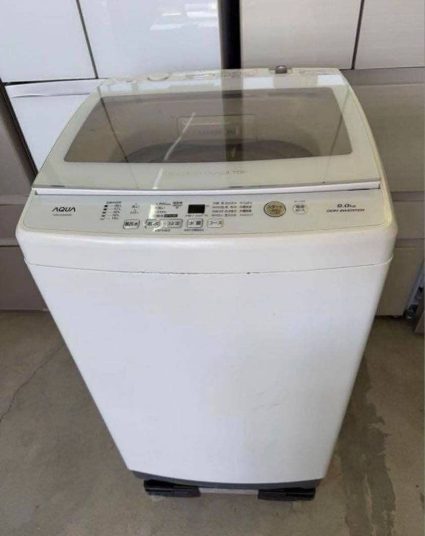 2019年 9kg AQUA 洗濯乾燥機 AQW-GV90H