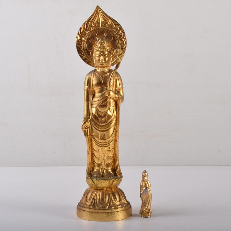 Bd-akioto　観音菩薩像　懐中仏　２体　観音開逗子付　V　7982