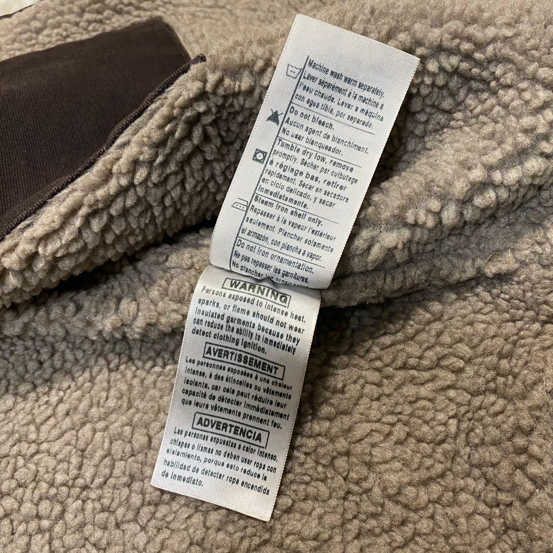 carhartt カーハートV26 ダックボアベスト　ダークブラウン　フェード