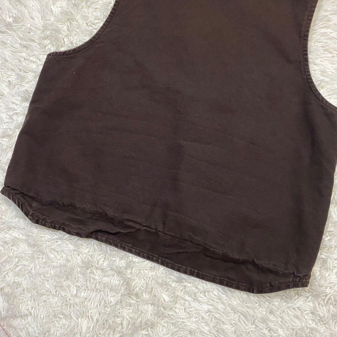 carhartt カーハートV26 ダックボアベスト　ダークブラウン　フェード