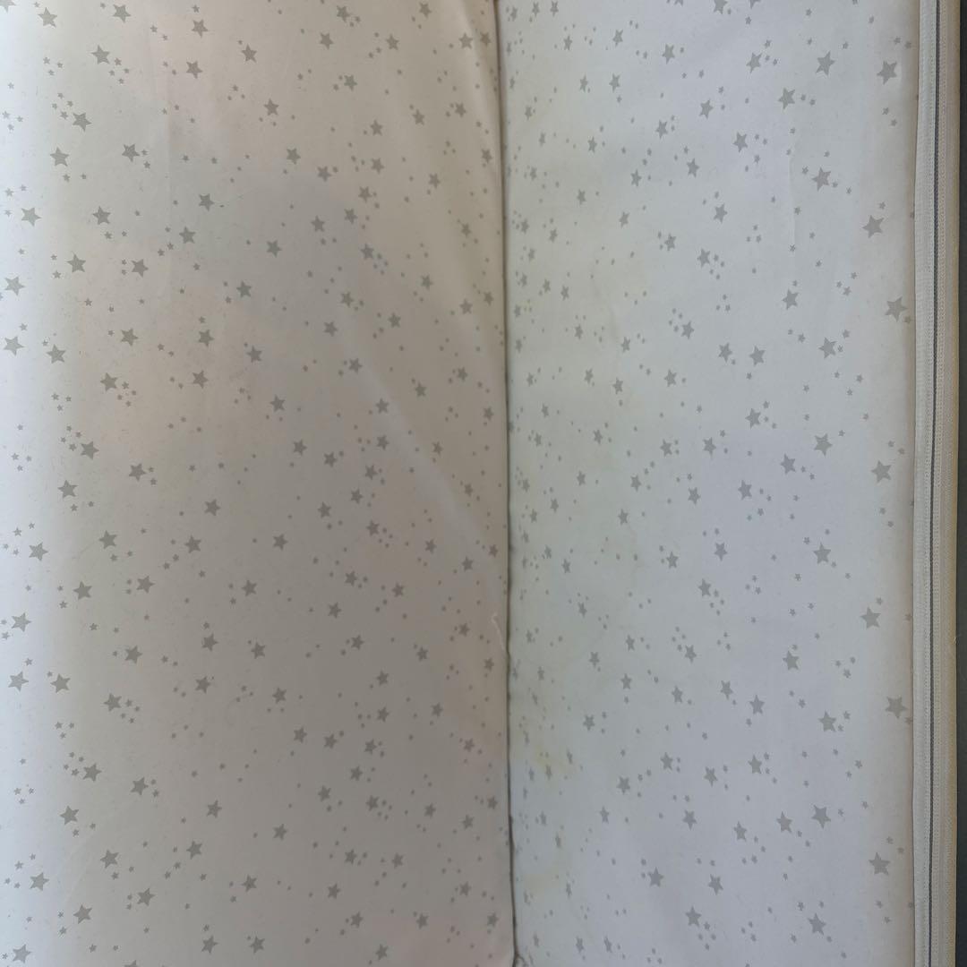 HZDMJ ベビーベッド ネイビー 星柄