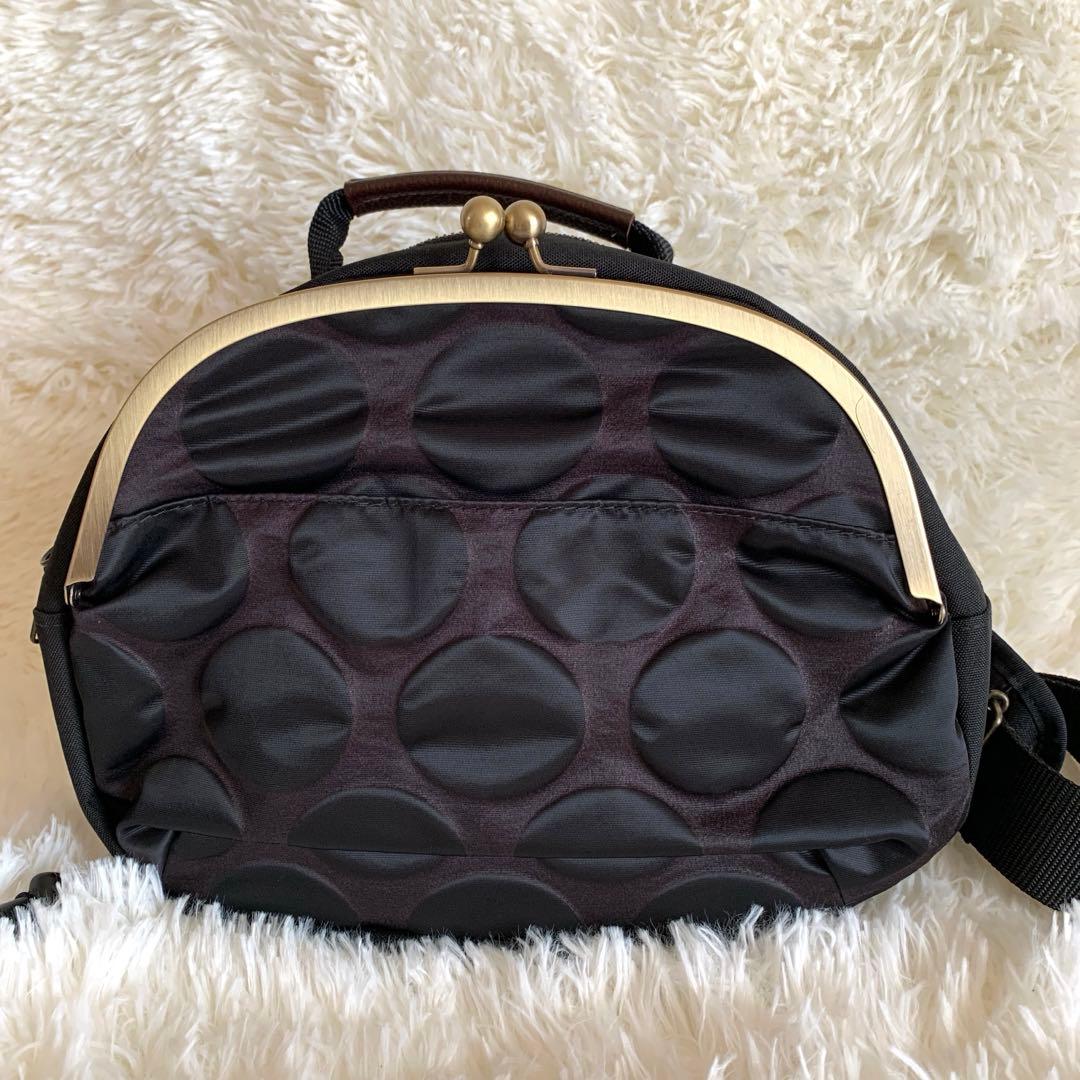 まさ。様AYANOKOJI あやのこうじ がま口ポシェット型ボディバッグ ドット